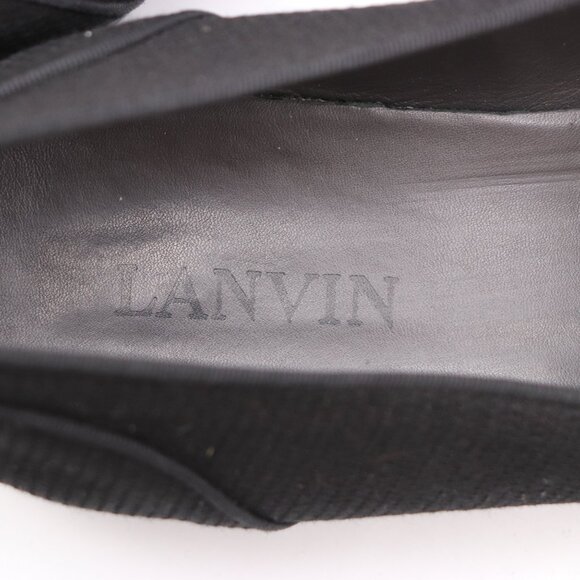 Lanvin Black Venetian Loafers Men\'s Size US 11 Dress Comfort Slip on Shoes